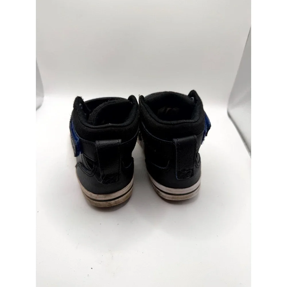 Converse Pro‎ Blaze Strap 666049C Unisex Kids 1 Sneaker Black Blue Leather Shoes